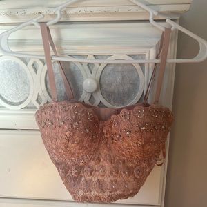 Windsor Pink lace Corset Top
